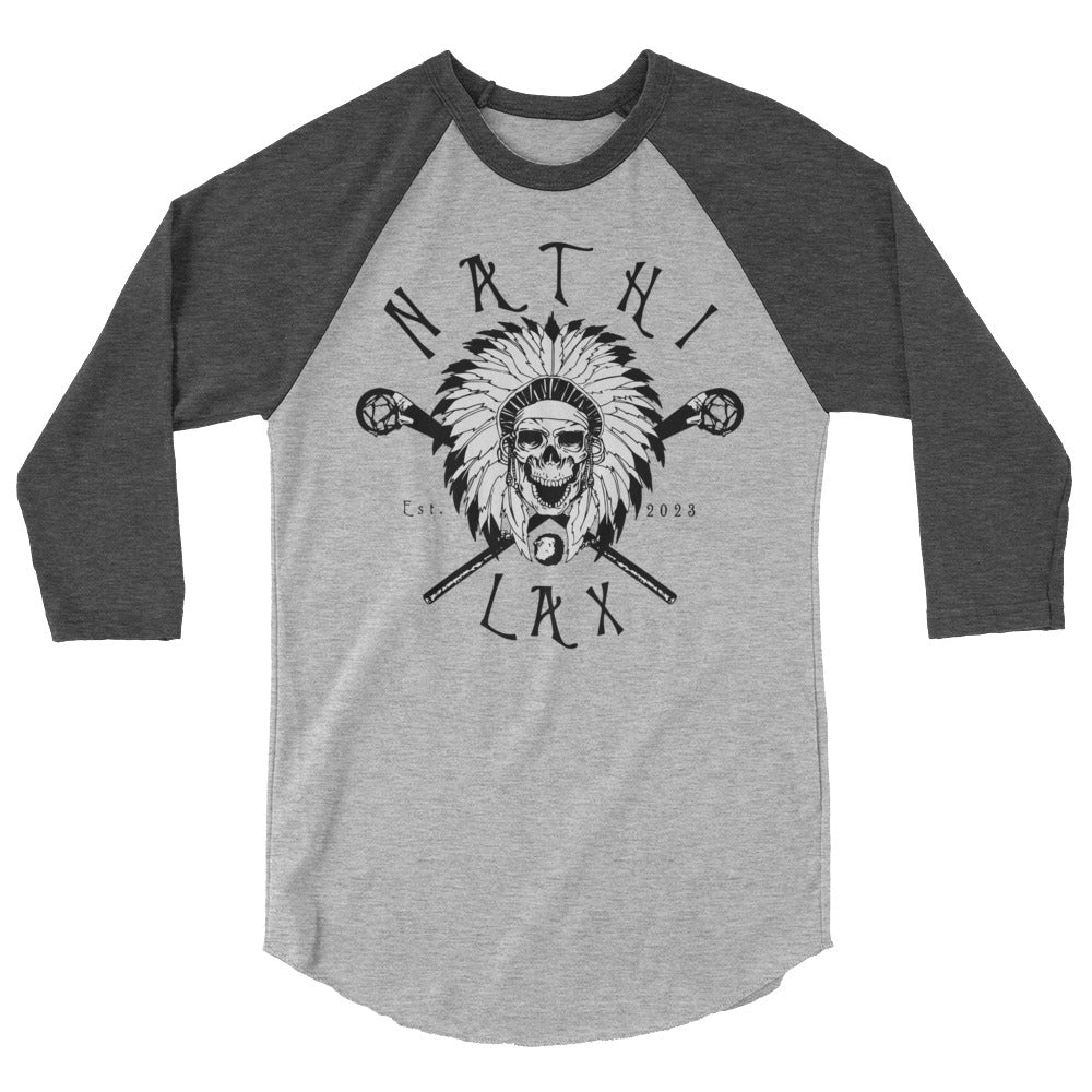 "Chief Skull" Men's 3/4 Sleeve Raglan Shirt